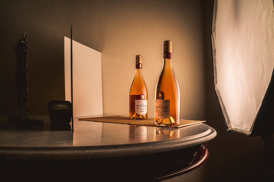 Techniques to get a flawless finish photographing wine bottles